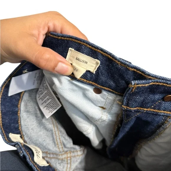 MADEWELL Balloon Barrel High Waisted Denim Jeans - Picture 6 of 8